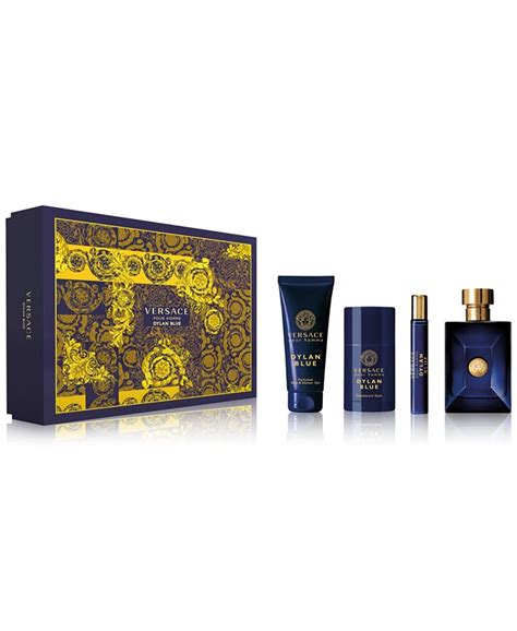 versace men's 4 pc dylan blue gift set